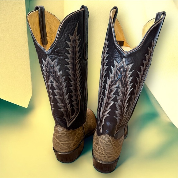 George Straight signed Authentic Elephant Boots by Tony Lama - Picture 7 of 16